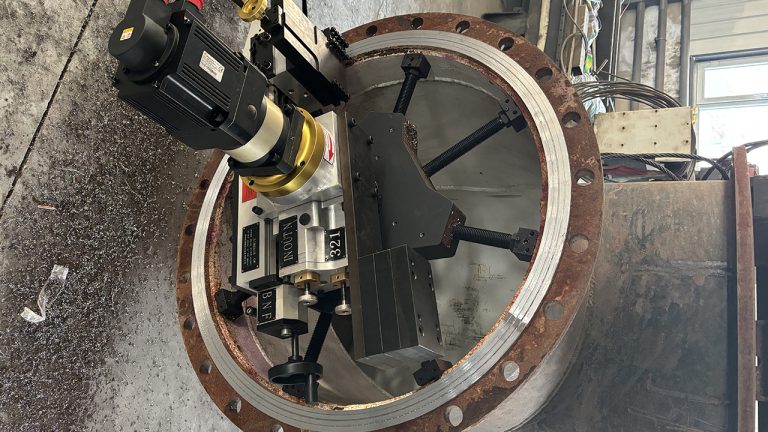 法兰端面加工机在管道与压力设备维护中的应用