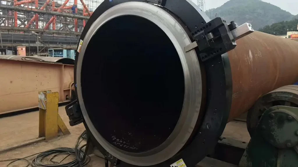 外卡式管道切割坡口机应用